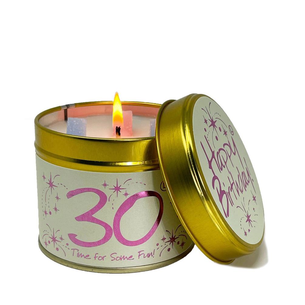 Lily-Flame Happy Birthday 30 Tin Candle £9.89